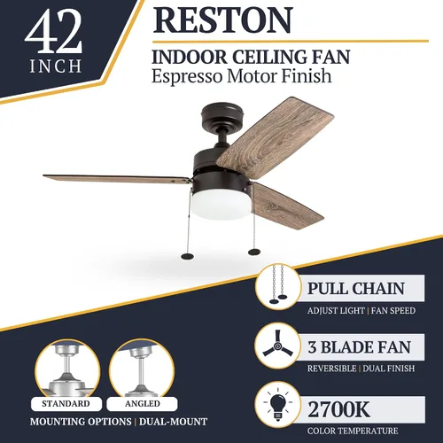 Vista 3 de Prominence Home 51014-01 ventilador de techo, 42 pulgadas, 51015-01