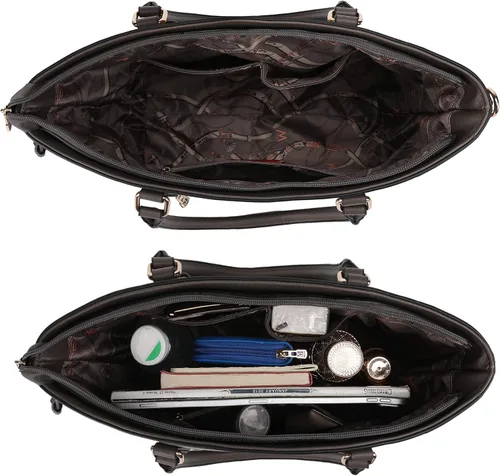 Vista 5 de Montana West Monederos y bolsos para mujer, juego de 3 piezas de bolso y cartera