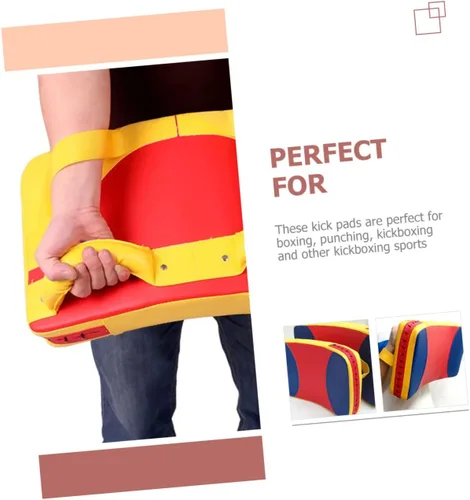 Vista 7 de Toddmomy Kickboxing Taekwondo Kick Protector de cuero Protector de zócalo de boxeo de boxeo de pared Kick Pad Kicking Strike Shield Pad Protector