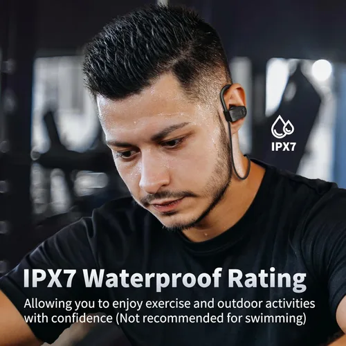 Vista 7 de JOYWISE Auriculares Bluetooth, auriculares inalámbricos Bluetooth 5.3 con 16 horas de reproducción, auriculares estéreo con graves IPX7 impermeables