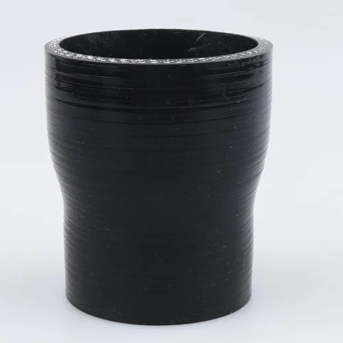 Vista 32 de AC PERFORMANCE ID de 1" a 1/2" (25mm a 13mm) Manguera de silicona recta reductora de 3 capas reforzada negra, 3" de longitud Negro