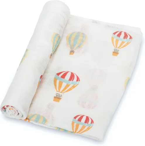 Vista 15 de LollyBanks Manta de bebé para niños y niñas, mantas de arrullo de muselina de algodón 100% para recién nacidos, 47 x 47 pulgadas, manta de recepción