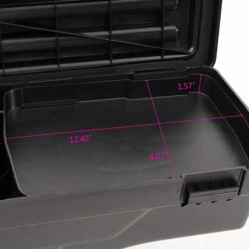 Vista 3 de GRAND ORANGE Caja de herramientas con cerradura para caja de almacenamiento de caja de camiones