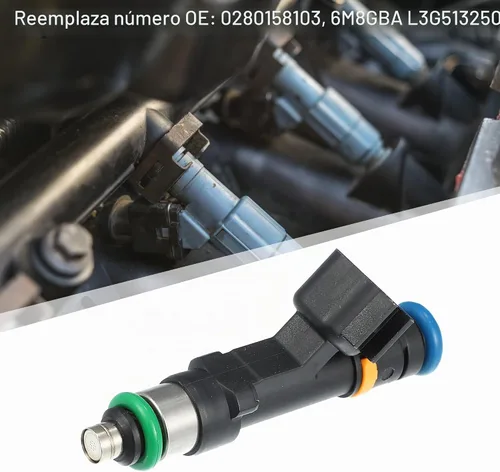 Vista 2 de AUTOHAUX 4 piezas L3G513250 Inyector de combustible para Mazda MX-5 Miata 2006-2015 y Mazda 3, 5, 6 modelos