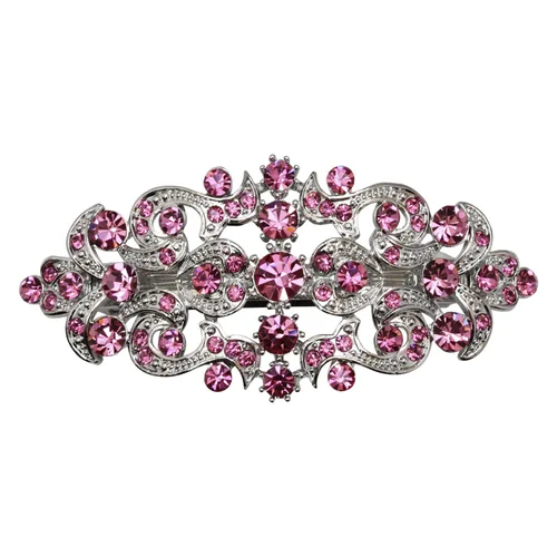 Vista 7 de Faship Precioso pasador floral de cristal AB Rhinestone