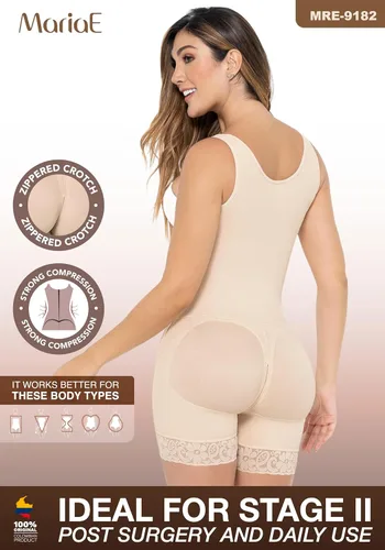 Vista 4 de MARIAE ETAPA 2 Faja Abdominoplastia Post Cirugía Lipo Compresión Prenda Faja Colombiana Reductora y Moldeadora