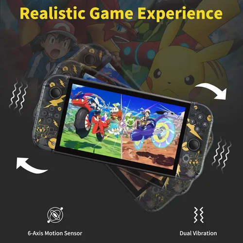 Vista 3 de Joycons Controllers Replacement for Nintendo Switch, LR Switch Controllers for Nintendo SwitchLiteOLED with Dual VibrationWake-upScreenshot