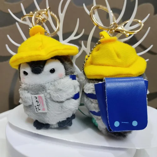 Vista 5 de HICIVI Lindo llavero de pingüino Kawaii con diseño de pingüino de peluche para hombres, mujeres, niños. Colgantes de mochila..