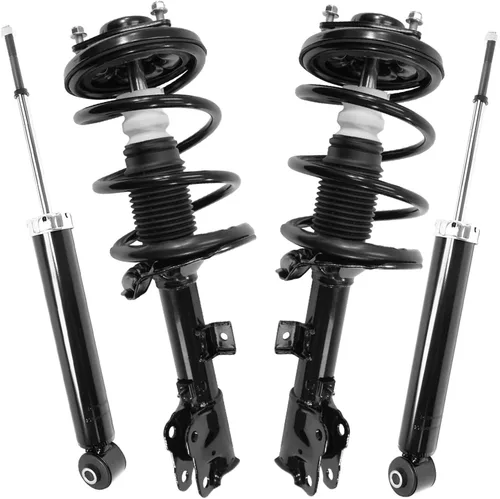 Vista 35 de Detroit Axle - Puntales y Amortiguadores para Chevy Traverse Buick Enclave GMC Acadia Saturn Outlook 2007-2012, 2 puntales delanteros con resorte