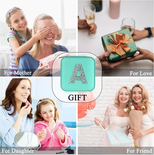 Vista 7 de Parima Regalos de cumpleaños para mamá, abuela, mujeres y ella, joyero de viaje, organizador de joyas de viaje, joyero de viaje, caja organizadora