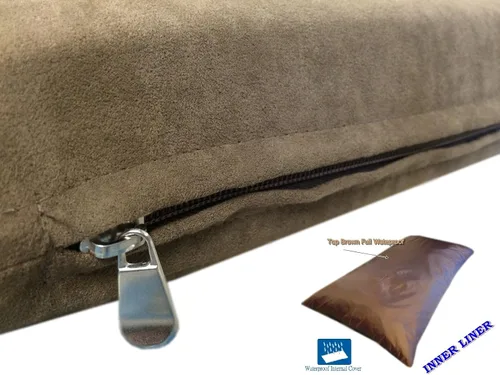 Vista 10 de DIY Do it yourself resistente, duradero y cómodo, lujosa cama suave para mascota, cobertor, almohada cama y forro interior, impermeable resistente