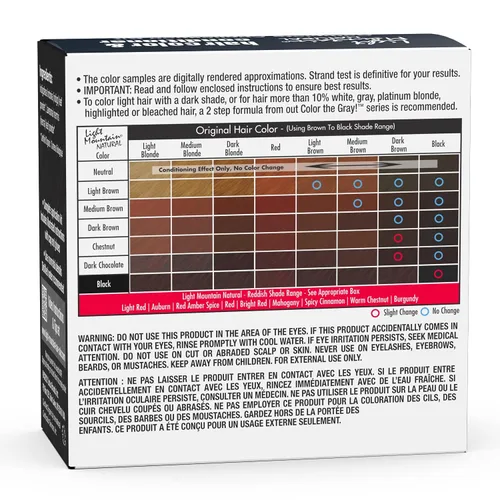 Vista 2 de Light Mountain Tinte y acondicionador para el cabello de henna, tinte negro para hombres y mujeres, polvo orgánico de hoja de henna y botánicos, sin