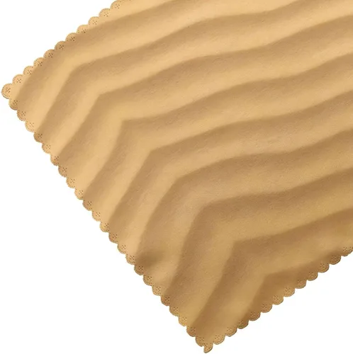 Vista 5 de Rectangular Placemats Set of 4, Heat Resistant Beach Sand Texture Printed Kitchen Dining Table Mats