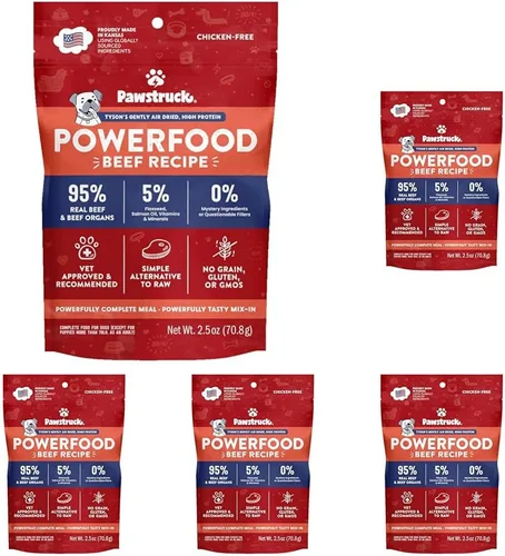 Vista 19 de Pawstruck - Comida para perros seca al aire con carne de res real, sin granos, hecha en EE. UU., sin OGM, recomendada por veterinarios, alta