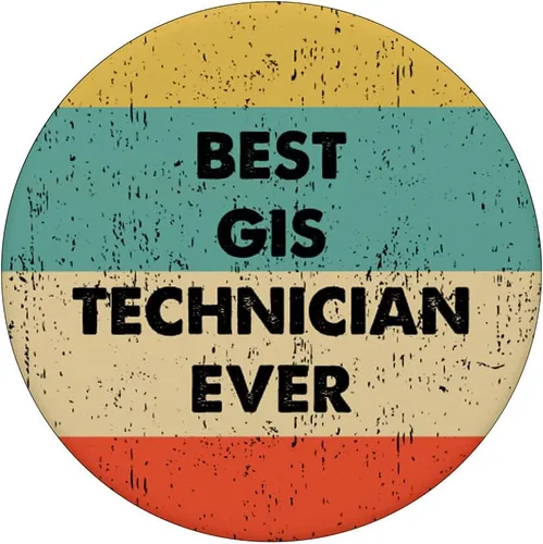 Vista 3 de Camisa de técnico Gis El mejor técnico de Gis PopSockets PopGrip intercambiable