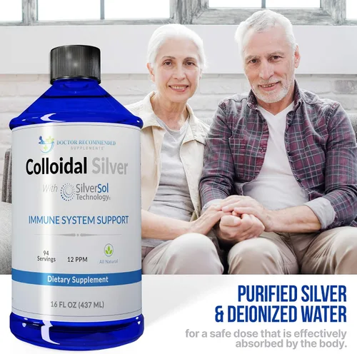 Vista 4 de Líquido de plata coloidal – Solución de plata premium de 12 PPM, 60 MCG por porción, todo natural, apoyo del sistema inmunológico vegano, suplemento