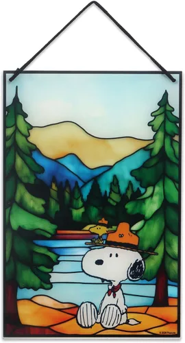Vista 7 de Peanuts Snoopy Be Happy - Decoración redonda de madera para colgar en pared, divertido letrero de Snoopy para decoración del hogar, gran idea
