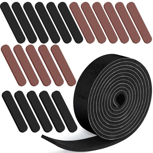 Vista 12 de Outus 23 piezas de cinta reductora de tamaño de sombrero, inserto de espuma, rollo de cinta reductora autoadhesiva (negro) Hat Filler Inserts for