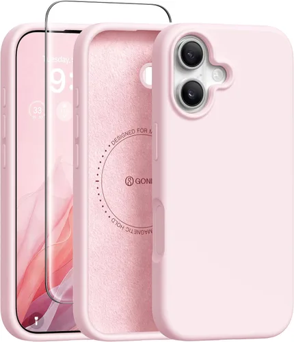 Vista 269 de GONEZ Funda magnética para iPhone 12 Case / 12 Pro Case, compatible con MagSafe, [protector de pantalla + protector de lente de cámara], funda