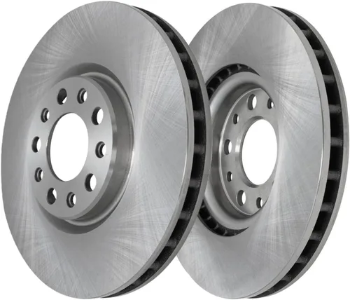 Vista 238 de Detroit Axle - Rotores de freno delantero para 04-13 Mazda 3 Rotores de frenos de disco 06-15 Mazda 5 Reemplazo: Rotor regular delantero de 11.81
