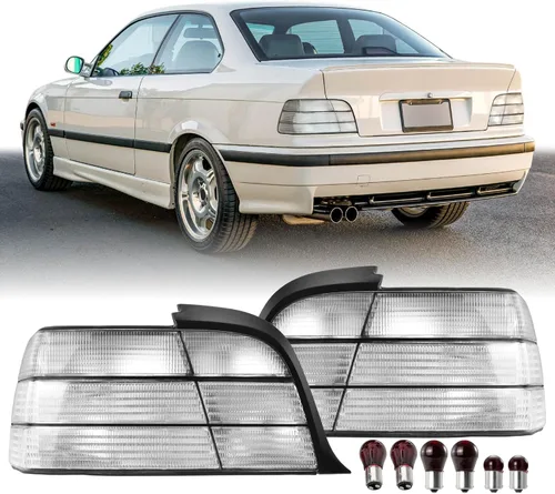Vista 10 de USR 92-99 Serie 3 E36 - Luz de esquina transparente de 2 puertas, con 2 bombillas LED CANBUS ámbar mejoradas, 2 piezas de lámpara de señal de giro