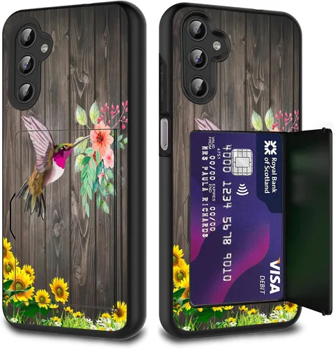 Vista 61 de Funda híbrida de doble capa con función atril para Samsung Galaxy A16 5G de 6.9 pulgadas, diseño de vaca con bandera estadounidense