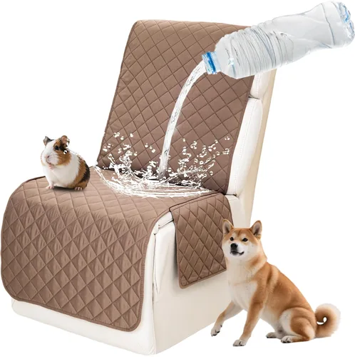 Vista 73 de Fundas impermeables para sofá reclinable seccional en forma de L, 7 piezas, antideslizantes, lavables, juego de fundas reclinables para mascotas