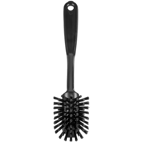 Vista 2 de Dish Brush with Scraper Edge 280mm - Medium Bristles - Black - Food Grade FDA Compliant