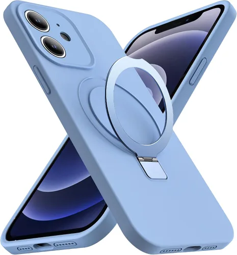 Vista 22 de Funda diseñada para iPhone 11 con soporte magnético invisible Compatible con Mag-Safe, a prueba de caídas de grado militar, a prueba de golpes