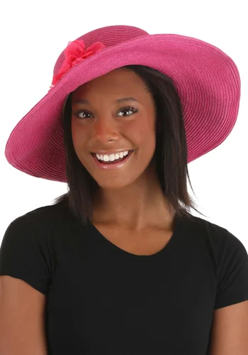 Vista 2 de Sombrero Rosa de Disfraz para Mujer Kentucky Derby Multicolor