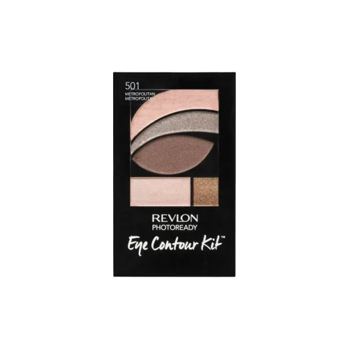 Vista 9 de REVLON PhotoReady Kit de contorno de ojos, paleta de sombras de ojos con 5 tonos húmedos/secos y aplicador de pincel de doble extremo, Avant Garde