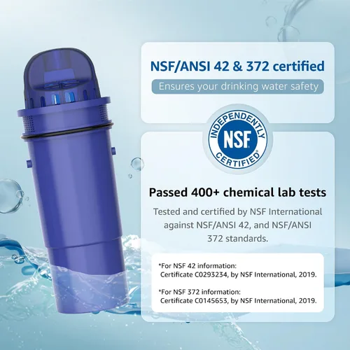 Vista 2 de Overbest Reemplazo para jarras y dispensadores de filtro de agua Pur®, Pur® Plus, CRF950Z, PPF951K™, filtro de agua PPF900Z™, filtro de agua