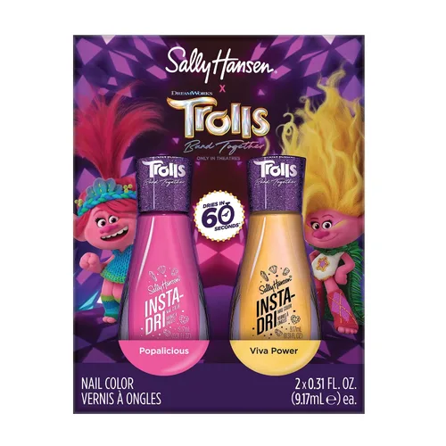 Vista 10 de Sally Hansen Colección de esmaltes de uñas Insta-Dri x Trolls - Here We Go Again! - 0.31 onzas líquidas 136 - ¡Aquí vamos de nuevo!