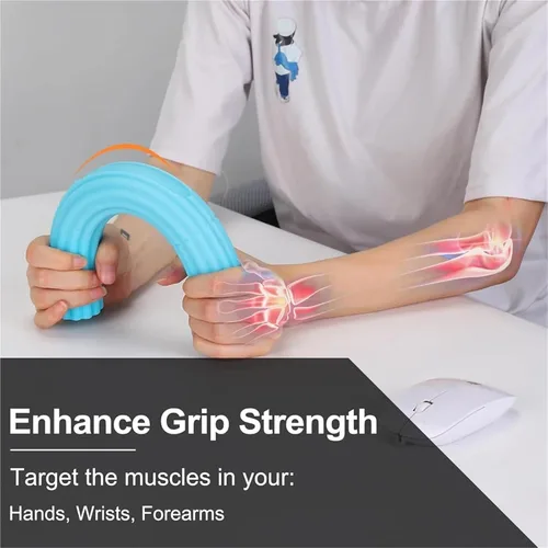 Vista 3 de Barra de terapia flexible, 3 piezas, barras flexibles para ejercitador de manos, fortalecedor de barra de terapia flexible, alivia el dolor