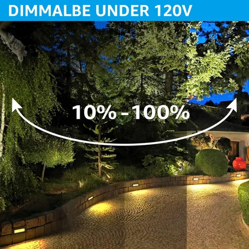 Vista 6 de LEONLITE Update 5CCT - Luces LED para escalones de 120-277 V, regulables 4.5 W 300 lúmenes, antirreflejos, luces LED para escalones de terraza