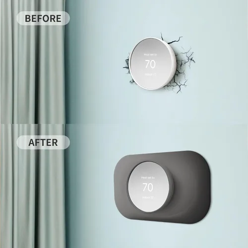 Vista 4 de Petrichor Nest Placa de Pared para Termostato - Compatible con Google Nest 2020 - Kit de Molduras, Accesorio de Cubierta para Instalación Fácil