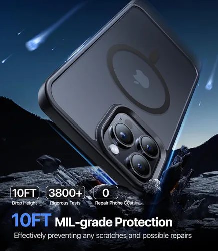 Vista 4 de Funda magnética fuerte para iPhone 11 Pro Max, [compatible con MagSafe] funda protectora a prueba de golpes para iPhone 11 Pro Max de 6.5 pulgadas