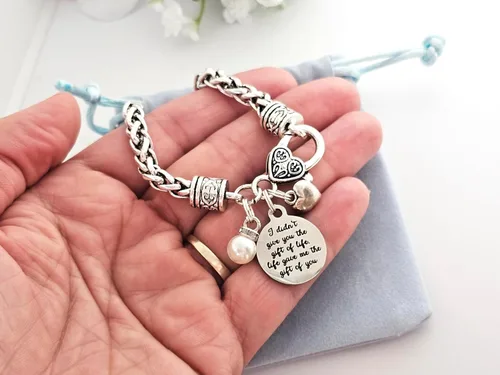 Vista 7 de Pulsera de boda de regalo para nuera, regalo para novia, hijastra o hija nueva, joyería de suegra