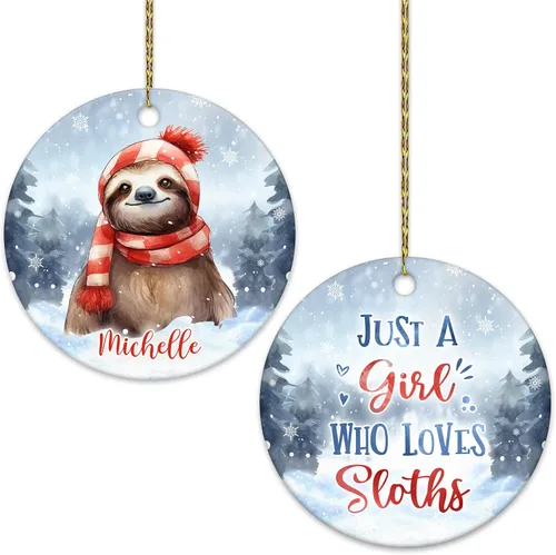Vista 20 de Hyturtle Adorno de Navidad personalizado, con nombre personalizado, círculo de cerámica, para amantes de las abejas, decoración de árbol, regalo