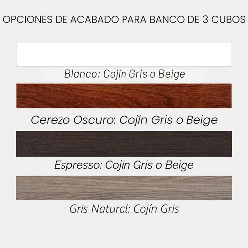 Vista 7 de ClosetMaid 1633 Cubeicals - Banco de almacenamiento de 3 cubos, color cereza oscura con cojín gris