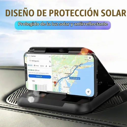 Vista 6 de Soporte universal para teléfono y tablero de instrumentos – Almohadilla antideslizante para iPhone, Samsung, Android y todos los teléfonos