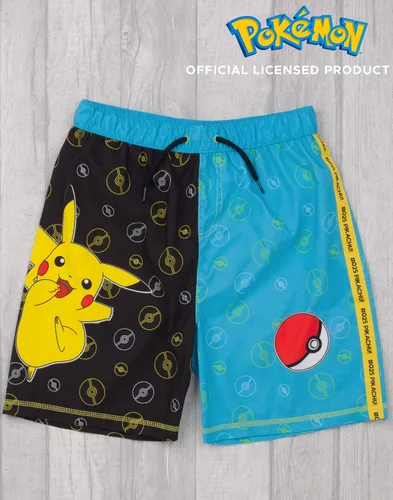 Vista 2 de Pokémon Swim Shorts Boys Pikachu Swimming Pants Trunks Kids & Teens