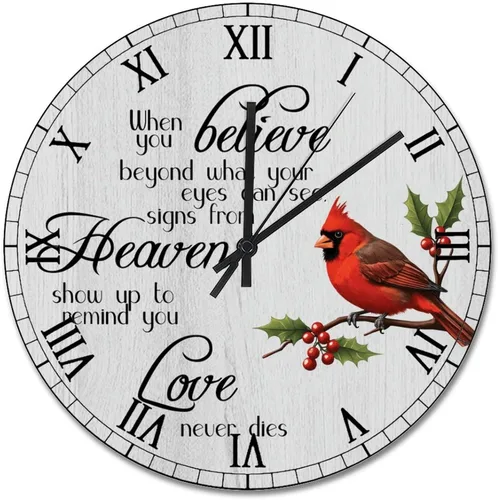 Vista 8 de Reloj de pared con versículo bíblico bendice al Señor Jesús