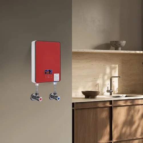Vista 3 de Calentador de agua instantáneo sin tanque de 6500 W, calentador de agua eléctrico para debajo del fregadero con pantalla LED, calor rápido de 3