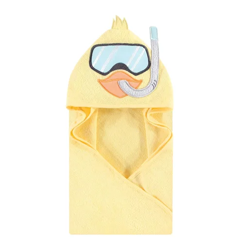 Vista 131 de Hudson Baby Toalla con capucha unisex de algodón con cara de animal para bebé, cocodrilo, talla única