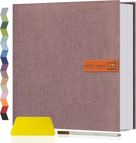 Vista 48 de Popotop Álbum de fotos grande autoadhesivo 4x6 5x7 8x10 Álbum de recortes DIY Libro de imágenes, Regalos para mamá, familia, bebé y boda