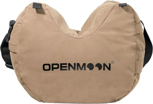 Vista 2 de OPENMOON Soporte para cámara Saddlebags Material resistente a salpicaduras Lona (marrón, L)