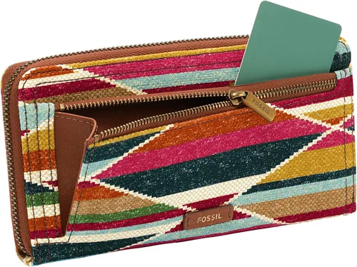 Vista 3 de Fossil Logan RFID Zip Around Clutch Wallet