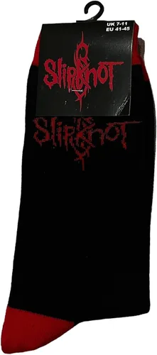 Vista 3 de Calcetines oficiales Slipknot negrorojo Negro