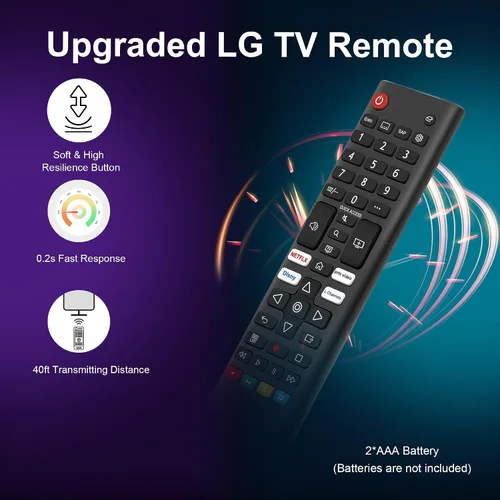 Vista 7 de (Pack of 2) for LG Smart TV Remote Control Replacement Universal Remote Compatible with All LG LCD LED OLED UHD HDTV 3D 4K Smart TV Models - Easy